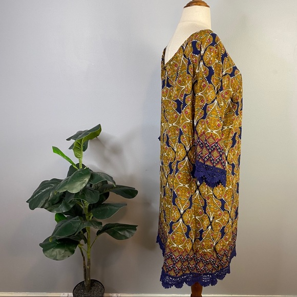 ootd Womens Size Large Shift Boho Dress - Picture 6 of 8